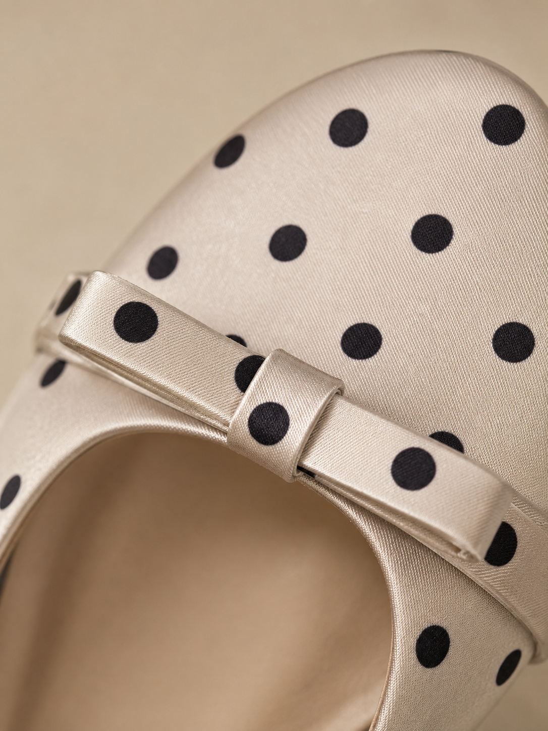 Amalfi Polka Heels - White
