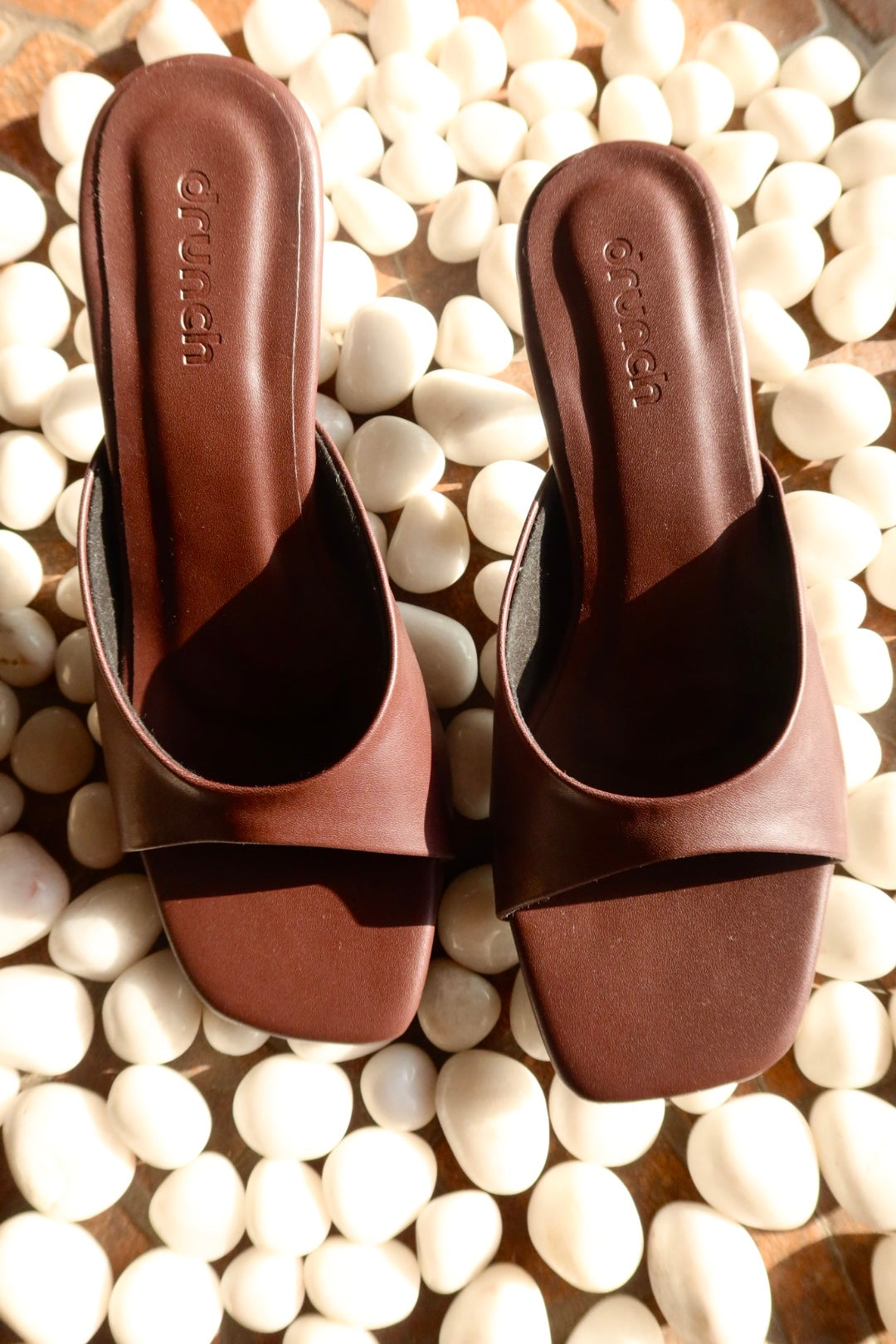 Nusa Mocha Heeled Sandals