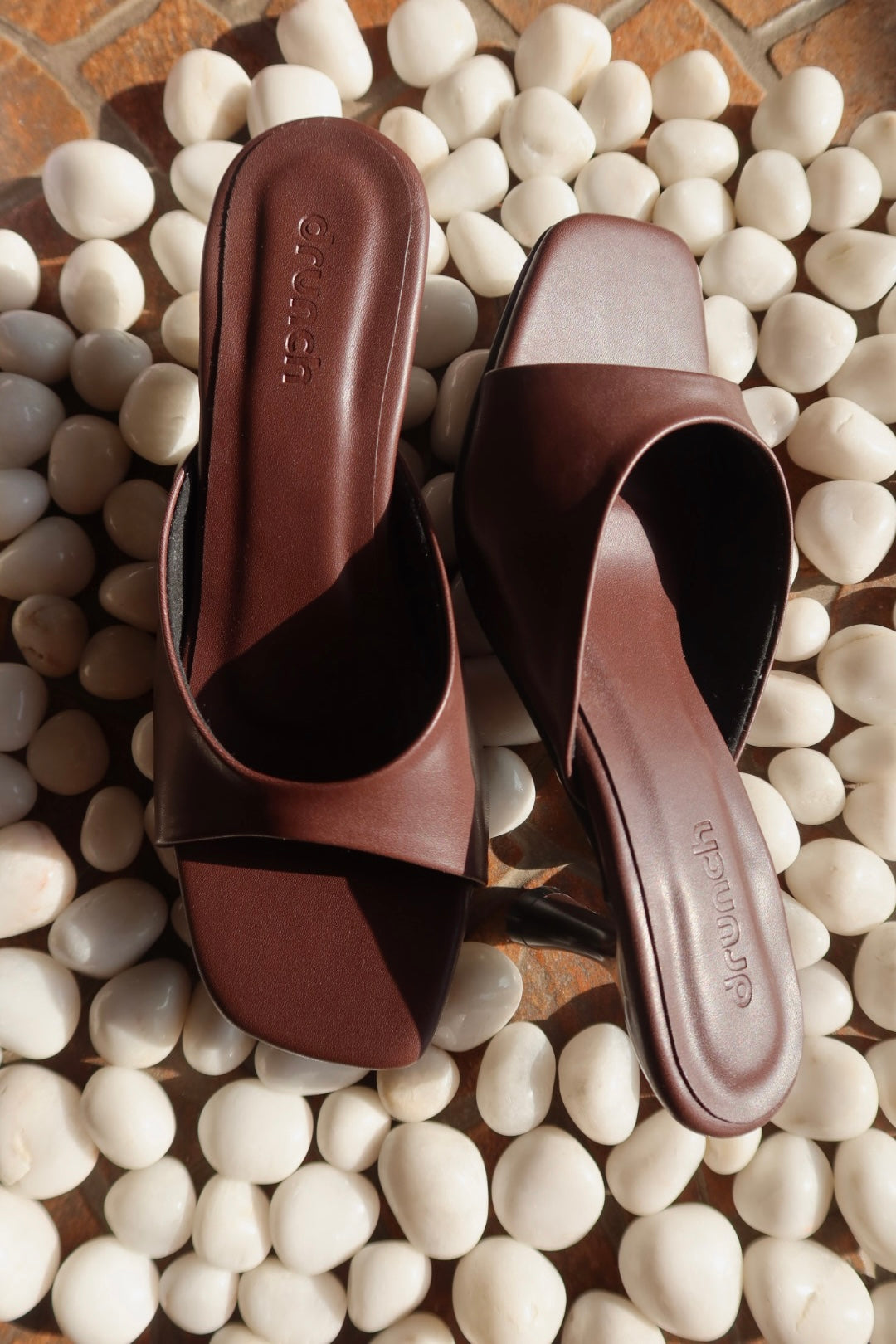 Nusa Mocha Heeled Sandals