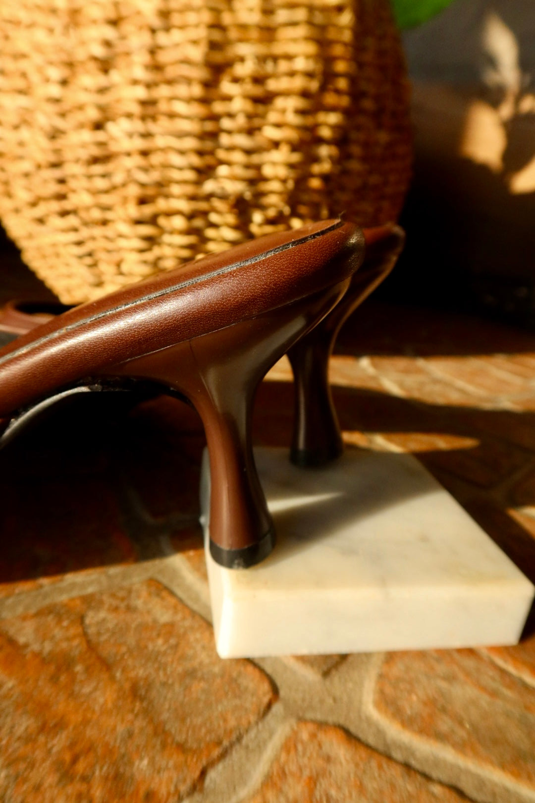 Nusa Mocha Heeled Sandals