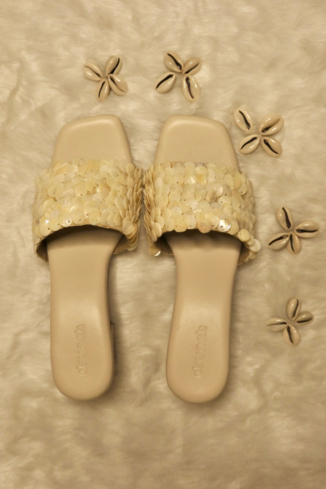 Pearl Pop Shell Sequin Heels