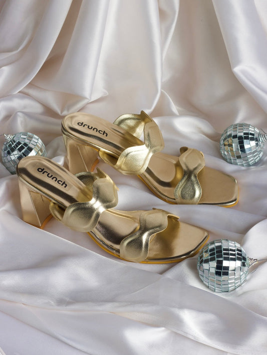 Vidya Balan in Bellini Heels - Gilded Gold
