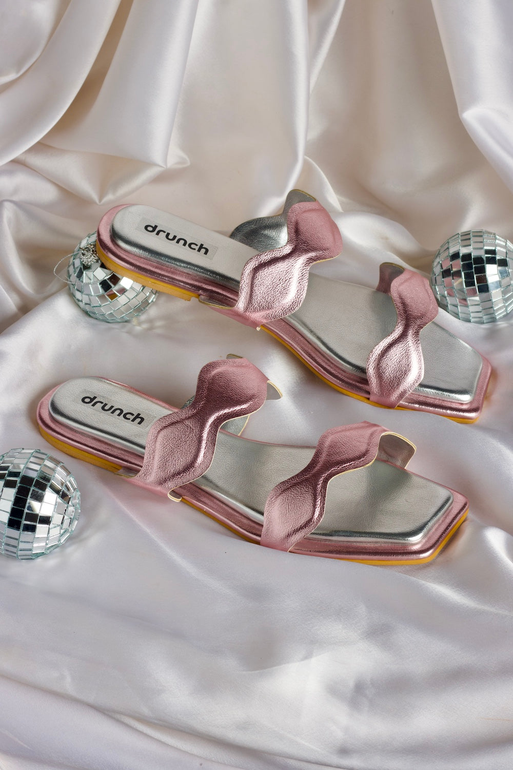 Bellini Flats - Metallic Pink