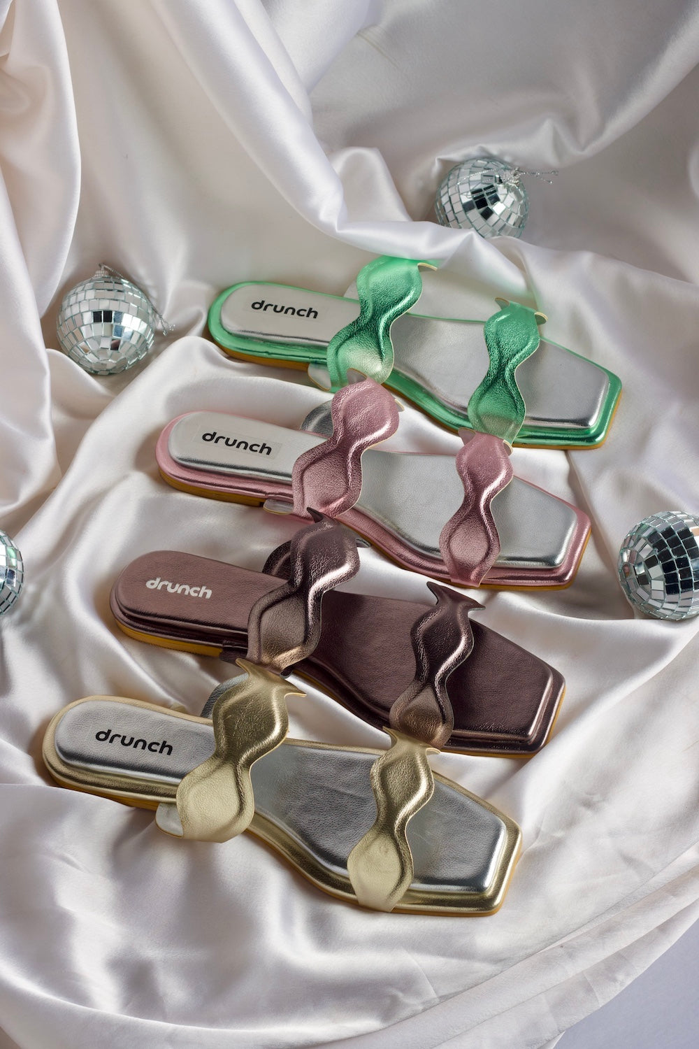 Bellini Flats - Metallic Pink