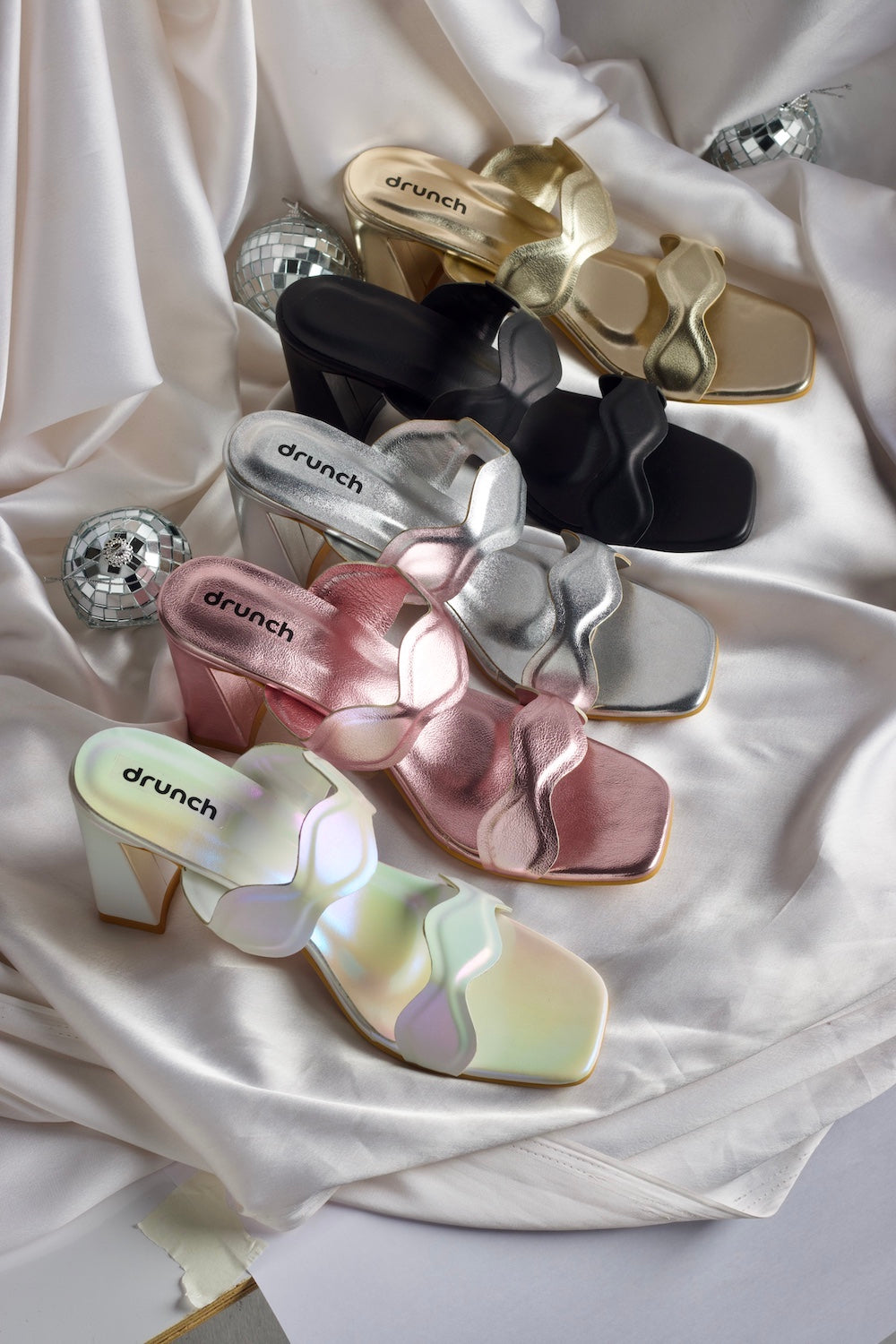 Bellini Heels - Frosted White