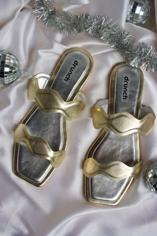 Bellini Flats - Metallic Gold and Silver