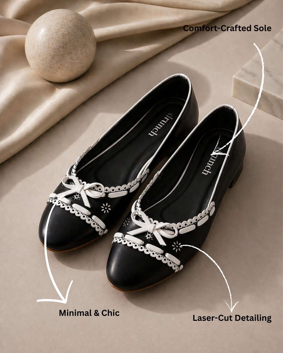 Juliette Ballet Flats - Black