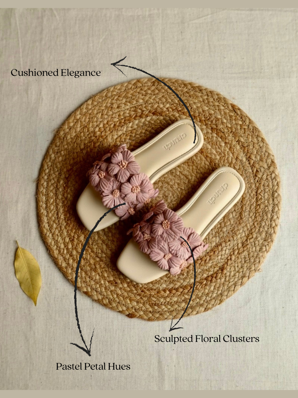 Gili Flats Lilac – lifestyle styling, women's casual floral flats