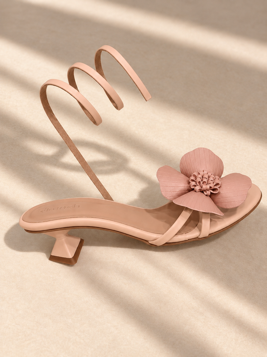 Bloom Spiral Heels - Pink