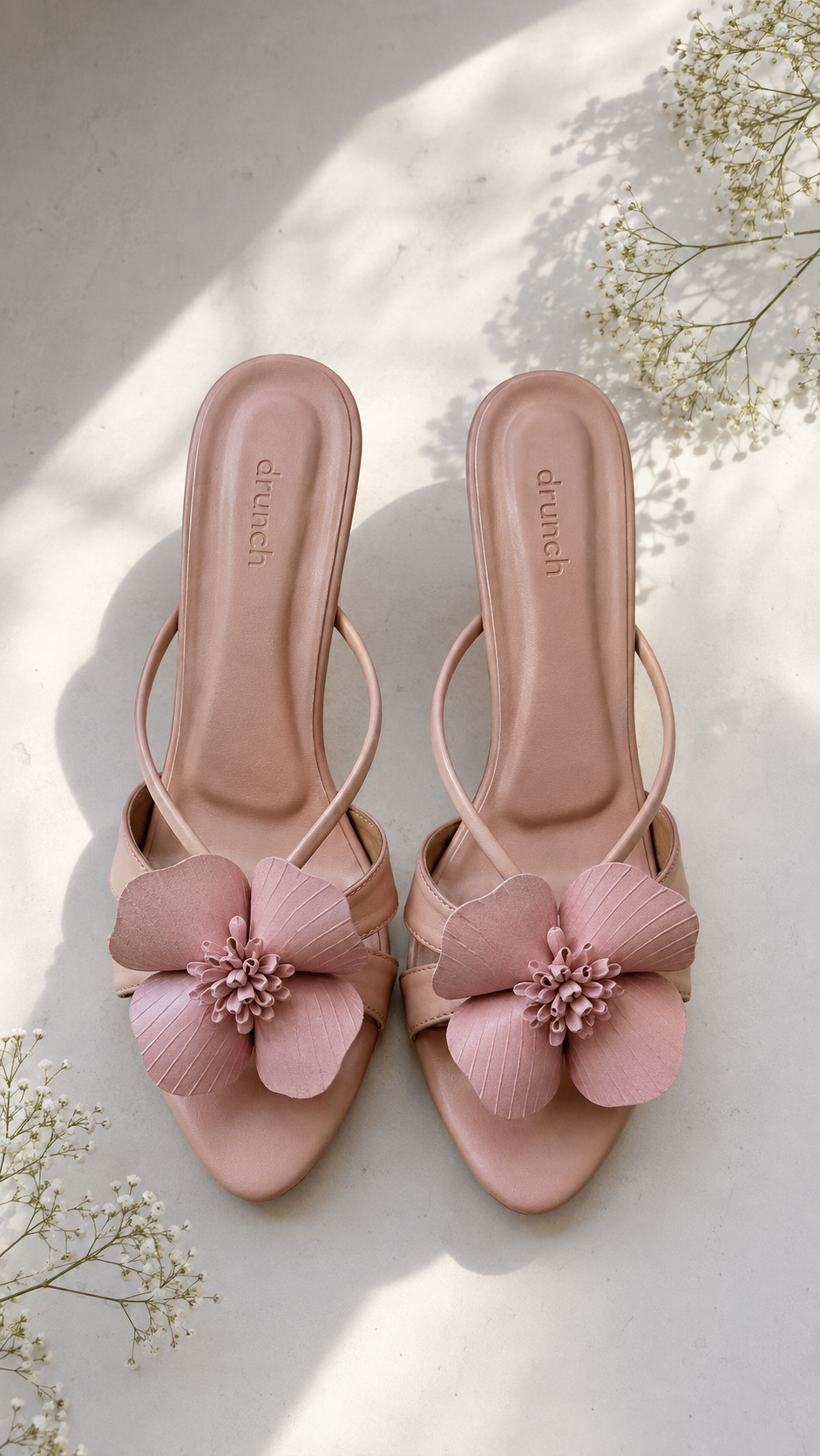 Pink Bloom Heels
