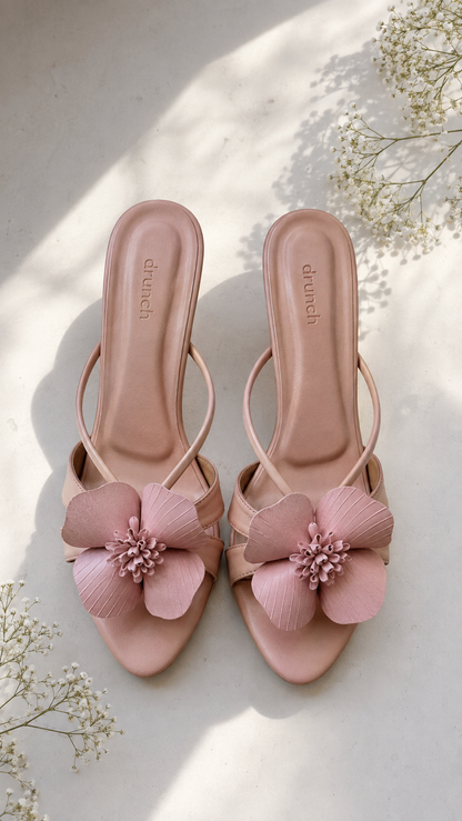 Pink Bloom Heels