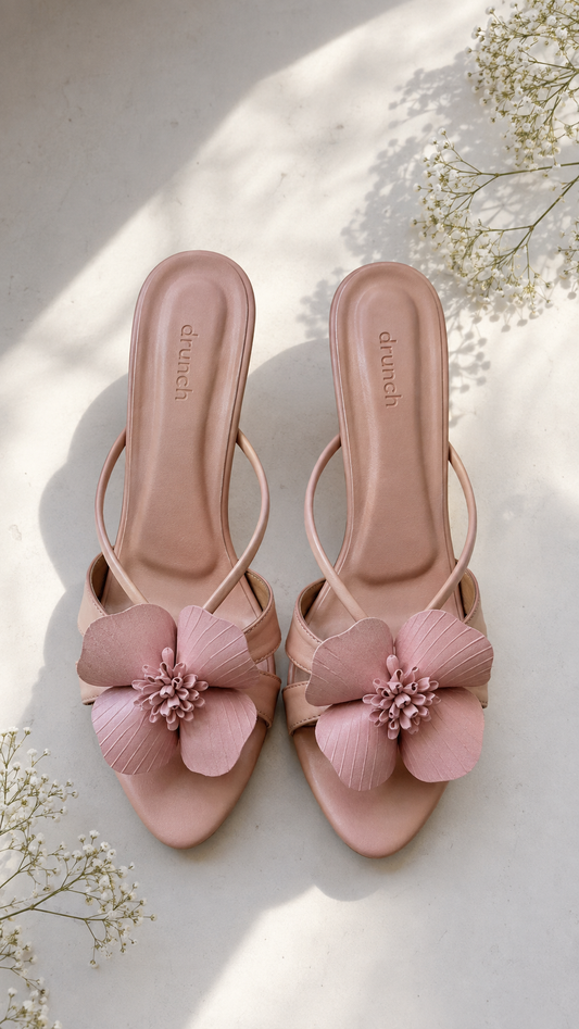 Pink Bloom Heels