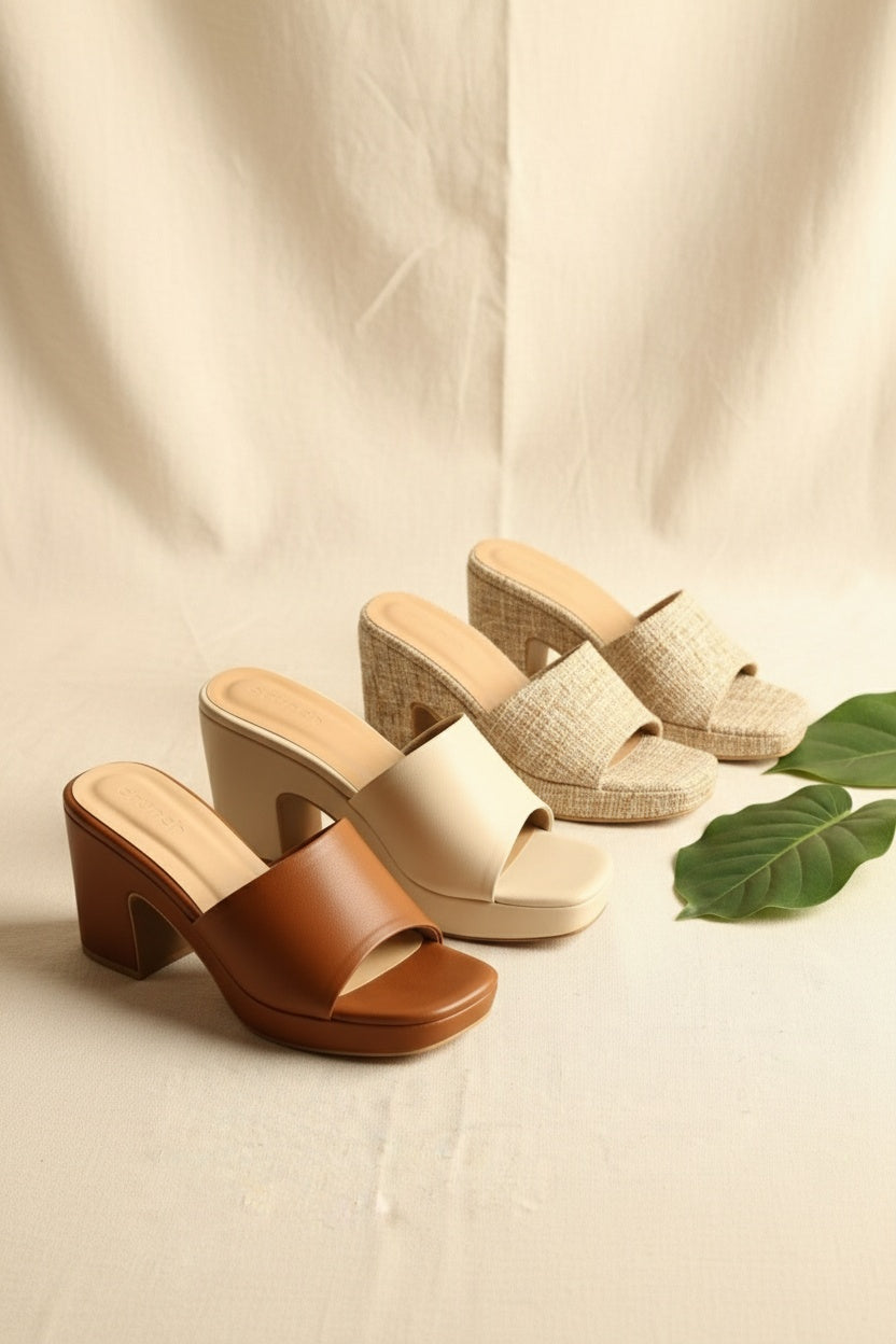 Sava Wedges - Tan