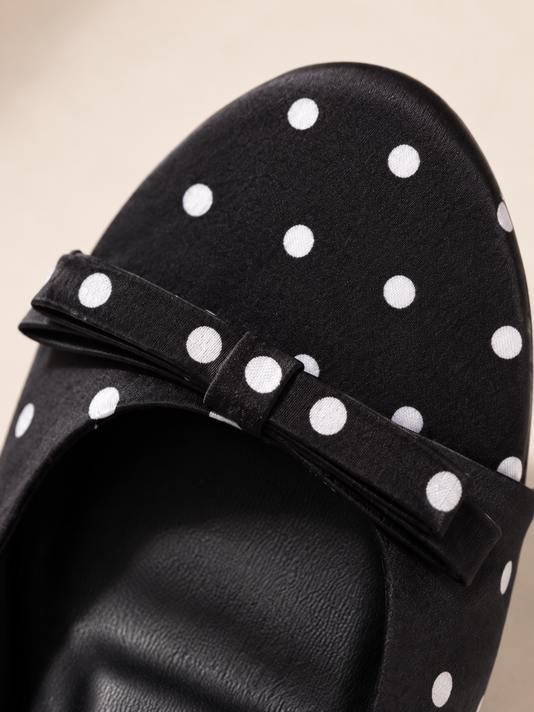 Amalfi Polka Heels - Black