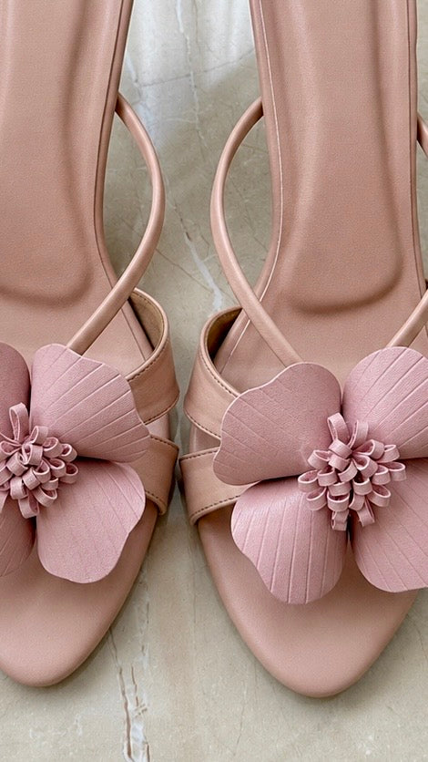 Pink Bloom Heels