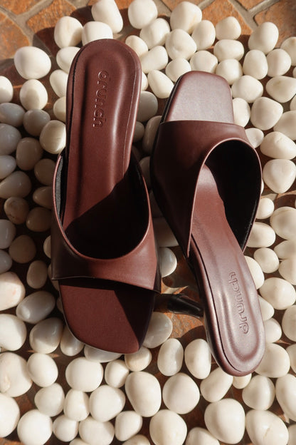 Nusa Mocha Heeled Sandals