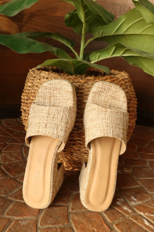 Sava Wedges - Sand Linen