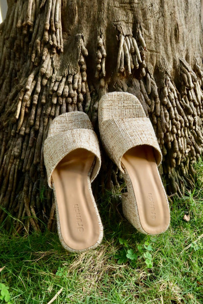 Sava Wedges - Sand Linen