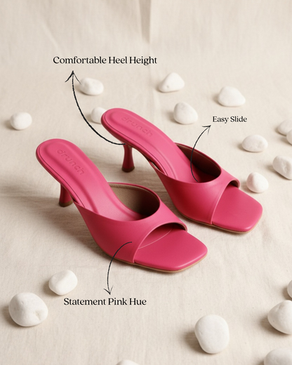 Nusa Fuchsia Heeled Sandals