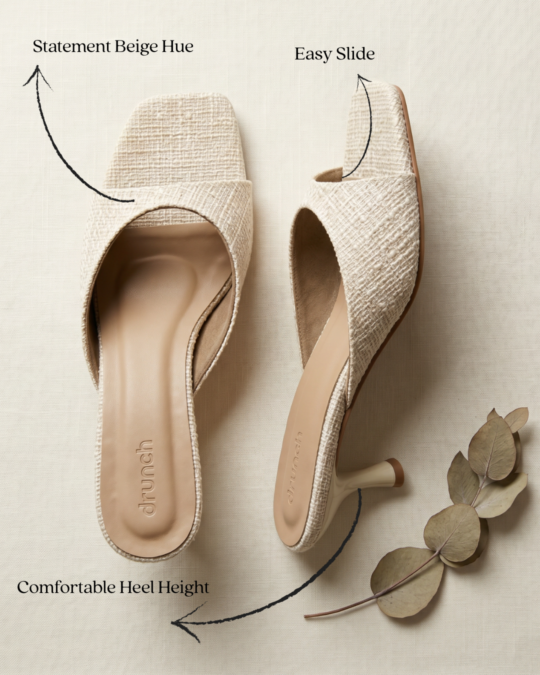 Nusa Heeled Sandals (Chalk)