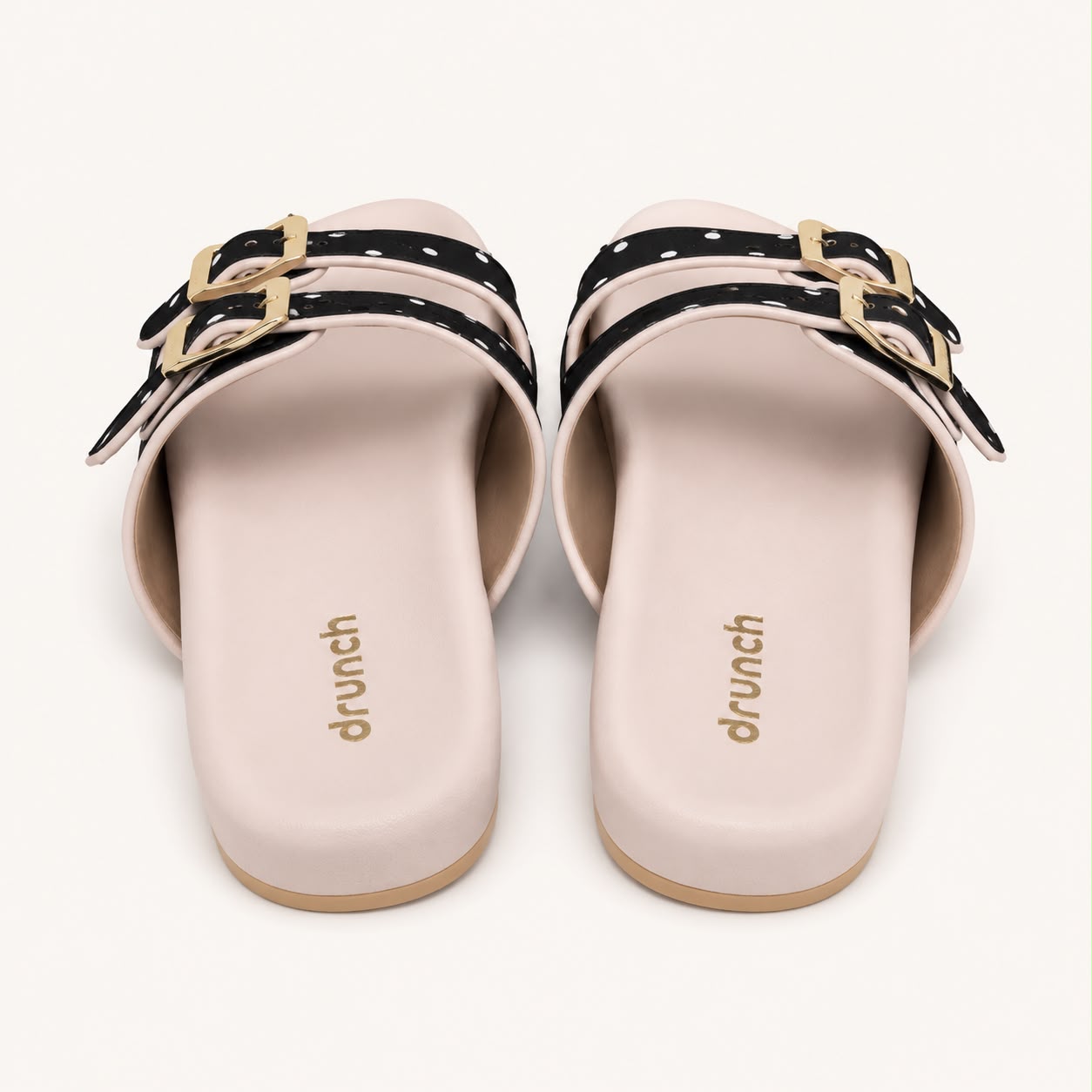 Polka Cork Slides - Black