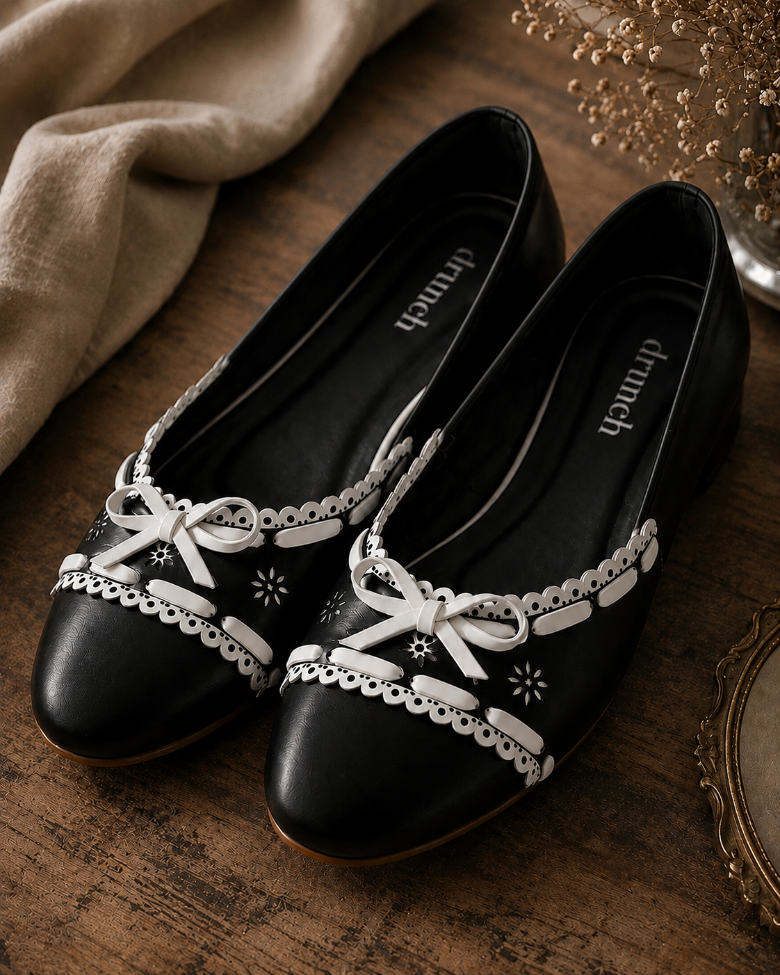 Juliette Ballet Flats  - Black