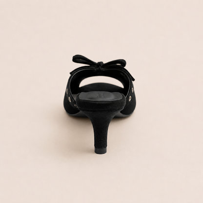 Eclipse Suede Heels - Black