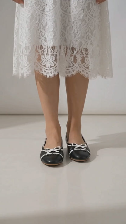 Juliette Ballet Flats  - Black