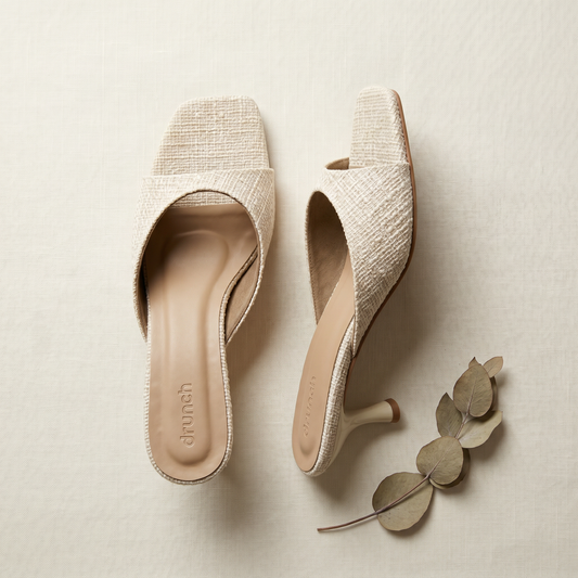 Nusa Heeled Sandals (Chalk)